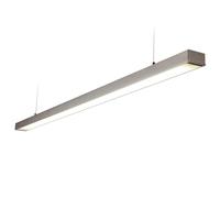National Lighting BORDE Single Aluminium Commercial Office Suspended Energy Saving 1450 Lumens LED Ceiling Light Flourescent Replacement
