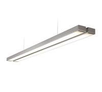 National Lighting BORDE Twin Aluminium Commercial Office Suspended Energy Saving 1450 Lumens LED Ceiling Light Flourescent Replacement