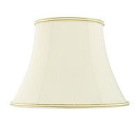 National Lighting Decorative Lampshade for Table Lamps - 20-Inch Tapered Oval Lamp Shade in Cream Fabric - Compatible with 60W 240V E27/B22 GLS Incandescent or LED (Not Included)