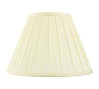 National Lighting Decorative Tapered Table/Floor Lampshade - 18-Inch Empire Drum Lamp Light Shade in Cream Fabric - 40W E14/B22 Candle Incandescent or LED (Not Included)