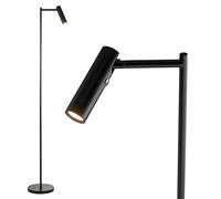 National Lighting Dedicated Reader Floor Lamp Matt Black - LED Light 4W 220LM Warm White Light with Dimmable 3-Stage Touch Button - Modern Standing Lamp for Bedroom, Lounge, Home & Office