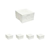 National Lighting Fire Hoods for Downlights, Fire Rated Intumescent Downlight Hoods Covers Heatguards Recessed Fibreglass Fire Proof Ceiling Hoods, Large (210x350mm) - 4 Pack