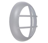 National Lighting Grey Polycarbonate Grill Version Bezel for the CALO Range of Outdoor Bulkheads