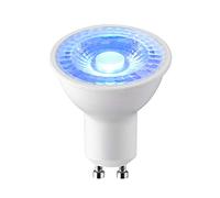 National Lighting GU10 LED Bulbs, Blue, 50W Halogen Lamp Equivalent, 5W Energy Saving, 38 Degree Beam Angle, Long-Life 25,000 Hours - Pack of 1