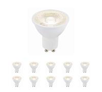 National Lighting GU10 LED Bulbs, Cool White 4000K, 50W Halogen Lamp Equivalent, 6W 420 Lumens, 38 Degree Beam Angle, Long-Life 25,000 Hours - Pack of 10