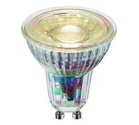 National Lighting GU10 LED Dimmable Bulbs, Warm White 3000K, 50W Halogen Lamp Equivalent, 5.5W 470 Lumens, 38 Degree Beam Angle, Long-Life 25,000 Hours - Pack of 1