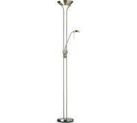 National Lighting Mother and Child Uplighter Floor Lamp with Reading Light - Antique Brass Finish Floor Lamps for Living Room R7s/G9 Bulbs (Bulb Included)