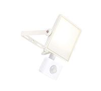 National Lighting Palmer Compact 10W White Outdoor Weatherproof Security Energy Efficient LED Flood Light with Motion Activated PIR Cool White 4000K IP44 Rated