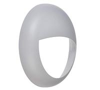 National Lighting Polycarbonate Version Bezel for The CALO Range of Outdoor Bulkheads, Grey (Eyelid)