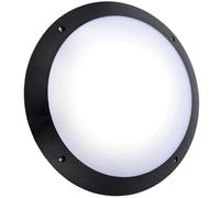 National Lighting SERAN’s 12W Round Motion Sensor SMD LED Light - IP65 Outdoor Security Light - Flush Round Bulkhead wall Light -Flush Wall Light - Commercial or Domestic Use | Daylight 6000K