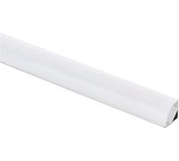 National Lighting Slim Surface Aluminium LED Profile with Frosted Diffuser IP20 - Surface Mounted Channel Extrusion with White Cover for LED Tape - Suitable for Under Cabinet, Shelf, Table | 2 Meters