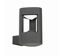 National Lighting Tribeca Modern Dark Grey Finish IP54 Rated Outdoor Garden Porch Security LED Weatherproof Wall Light