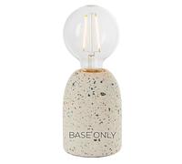 National Lighting Ulla E27 Table Lamp Base - White Terrazzo Ceramic, Modern Decorative Accent Base Only - E27 LED Compatible, Coastal, Nordic, Scandi Style