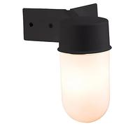 Ware Black Corner Angled Pill E27 Bracket Outdoor Garden Wall Light IP44 Rated