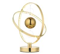 National Lighting Willow 6.89W LED Table Lamp Gold - Unique Contemporary Lamp with Warm White Glow, Suspended Clear and Gold Glass Orbs - Energy Efficient Lighting, Modern Desk and Bedside Light