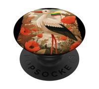 National Lithuanian Stork Costume for Animals and Lithuania PopSockets Adhesive PopGrip