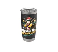 National Monkey Day Monkey See Monkey Slay Stainless Steel Insulated Tumbler