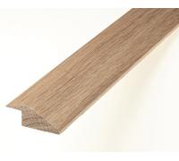 National Mouldings 15mm Solid Oak Flooring Ramp Reducer Threshold Door Bar - Unfinished/raw - 0.9M Long