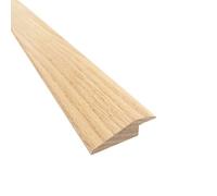National Mouldings Solid Oak Ramp Reducer Flooring Threshold Or Door Bar - Unfinished - 12mm Ramp - 0.9M Length