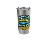 National Naked Hiking Day Stainless Steel Insulated Tumbler