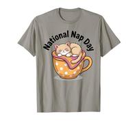 National Nap Day Cute Cat Coffee Mug T-Shirt