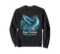 National Ocean Month Keep Oceans Blue And Alive Summer Vibes Sweatshirt