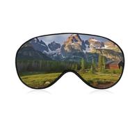 National Park Eye Mask, Side Sleeping Mask Light Blindfold Sleeping Mask Nose Pad and Elastic Band for Children Women and Men