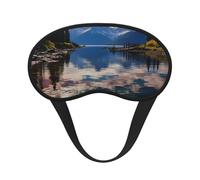 National Park Lake Sleep Mask for Men Women Blackout Eye Masks for Sleep, Relaxing Zero Pressure Night Blindfold Soft Breathable Eye Cover for Travel, Night Work, Nap, Office