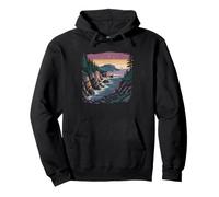National Park Maine Coast Island Bar Harbor Ocean Pullover Hoodie