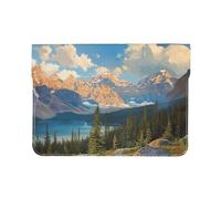 National Park Printed Laptop Sleeve 13-Inch Leather Laptop Case Computer Bag Cover for Travel, Work, Business