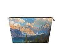 National Park Printed Travel Cosmetic Bags with Gold Zipper Makeup Organizer Cosmetic Case Toiletry Bag for Women Mom Girls