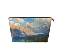 National Park Printed Travel Cosmetic Bags with Silver Zipper Makeup Organizer Cosmetic Case Toiletry Bag for Women Mom Girls