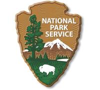 National Park Service Logo Magnet by Classic Magnets, 2.75" x 3.5", Collectible 3D Rubber Vintage-Style Souvenirs and Gifts Made in The USA