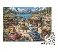 National Park Supply Station 1000 Piece Jigsaw Puzzle,Educational Toy,Gift Idea,Premium Cardboard,Impossible Challenge,Home Wall Decor,Adults & Kids 14+,Stress Relief 38x26cm