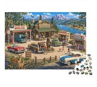 National Park Supply Station 1000 Piece Jigsaw Puzzle,Impossible Challenge,Stress Relief,Home Wall Decor,Great Gifts,Premium Cardboard,Adults & Kids 14+,Educational Toy 52x38cm