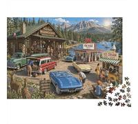 National Park Supply Station 1000 Piece Jigsaw Puzzle,Premium Cardboard,Impossible Challenge,Great Gifts,Home Wall Decor,Educational Toy,Adults & Kids 14+,Stress Relief 70x50cm