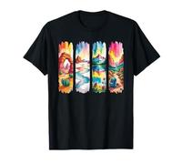 National Park Watercolor Adventure Vistas T-Shirt