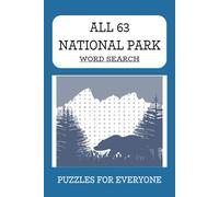 National Park Word Search Book: Word Searches National Parks, 6x9 inches, 126 pages, Over 60 Puzzles