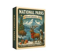 National Parks Advent Calendar 2025, 24 Symbolic Landscapes Of America’s National Parks, Countdown Calendar Collectible Ornaments, Collectible Decor For Nature Lovers