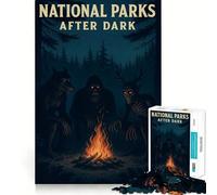 National Parks After Dark Adults Puzzles 1000 Piece Jigsaws Strengthen Recall Relaxing Fun Quality Edge Festival Gift (50x75cm)