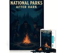 National Parks After Dark Puzzles for Teenagers 1000 Piece Strengthen Memory Tension Relief Smooth Edge Xmas Surprise (38x52cm)