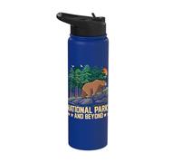 National Parks and Beyond Bear Forest Stainless Steel Insulated Water Bottle