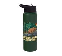 National Parks and Beyond Bear Forest Stainless Steel Insulated Water Bottle