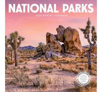 National Parks Calendar 2026 | 12" x 24" Nature Wall Calendar 12 Month | Marble City Press | Yellowstone, Great Smoky Mountains, Zion, Grand Tetons With QR Codes | 2026-2027