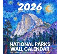 National Parks Calendar 2026 - Artistic Oil Painting Style Monthly Wall Calendar 12-Month Scenic Art Wall Calendar, 12" x 12", Perfect National Park Gifts (Starry 2026 A)