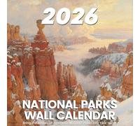 National Parks Calendar 2026 - Artistic Oil Painting Style Monthly Wall Calendar 12-Month Scenic Art Wall Calendar, 12" x 12", Perfect National Park Gifts (Hudson 2026)