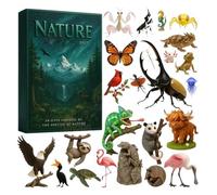 National Parks Christmas Advent-calendars 2025,24 Days Christmas Countdown Calendar With 24 Legendarys-Landscapes And Wildlife,2D Flat Acrylic Ornament For Men Women Boys Girls Teens Wife Husband Son