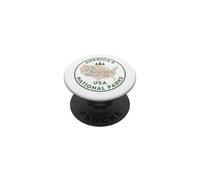 National Parks Map Hiking Travel Camping Outdoors PopSockets Adhesive PopGrip