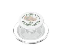National Parks Map Hiking Travel Camping Outdoors PopSockets PopGrip for MagSafe