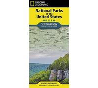 National Parks of the US Map (National Geographic Destination Map)